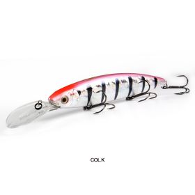 Luya Ma Mian Thick Long Tongue Deep Dive Floating Fake Bait 13cm28g (Option: K)