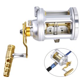 Metal sea fishing drum (Option: Silver-2000)