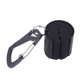 Portable Stream Miniature Retractable Buckle Fly Hanging Rod Device Clamp Rod Artifact (Option: Black-Rod Hanger)