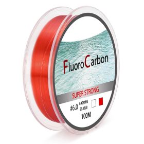 100 Meter Competitive Silk Nylon Fishing Line (Option: Wine Red-4.0)