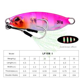 Long Throw Submerged Metal Decoy Fishing Gear (Option: Color I-50G)