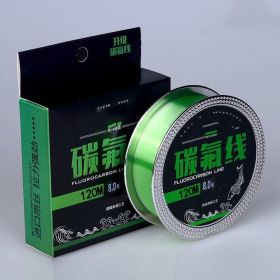 Fishing Gear Carbon Fluorine 120 Meter Soft Anti Roll Nylon Fishing Line (Option: Main line grass green-3.5)