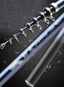 Full Carbon Rock Fishing Rod Rock Rod Hand And Sea Dual-Purpose Rod Sea Rod (Option: Blue-Single shot5.4M)