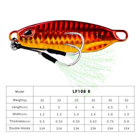 Long Throw Submerged Metal Decoy Fishing Gear (Option: Color B-50G)