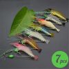 3pcs/7pcs Shrimp Lure Fishing Lures Artificial Bait