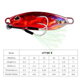 Long Throw Submerged Metal Decoy Fishing Gear (Option: Color E-50G)